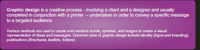 Graphic design for print